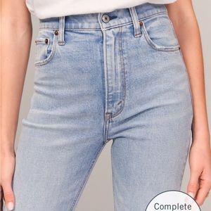 Ambercrombie Ankle Straight Ultra High Rise Jeans